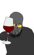 bald beard fat glasses joeyy smirk smug soot soyjak_party variant:toastjak wine wine_glass // 960x1534 // 26.7KB