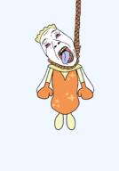 ack artist:juaco bloodshot_eyes clothes crying dandy's_world dress eyebrows glove hanging open_mouth rope sparkle suicide teagan_(dandy's_world) variant:bernd white_skin // 1400x2000 // 103.5KB