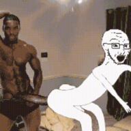 bbc butt full_body glasses irl_background meta:low_resolution nigger open_mouth sex sodomy stubble variant:soyak // 1080x1080 // 696.6KB