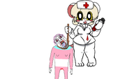 ack anthro blood feet_showing female furry holding_rope lorna_(terrible_mouse) medical_cap meta:tagme mouse mouse_ears syringe terrible_mouse variant:troonjak // 1649x969 // 306.9KB