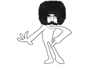 afro animated butt closed_mouth dance full_body gif_animation glasses meta:the_fact_that_this_wasn't_posted_here_before_is_fucking_astonishing middle_finger mustache subvariant:pol_face transparent_background variant:chudjak // 498x408 // 592.3KB
