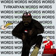 'p artist:colorlesspy banana flag:turkiye gorilla korg_(namefag) monkey pajeet shitskin subvariant:mexiaryan subvariant:tetojak turkroach tvrkaryan variant:feraljak variant:meximutt // 3072x3072 // 1.7MB