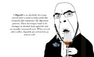 bald clothes cognac digestif factjak glasses sip stubble suit text variant:cobson wine_glass // 1874x1138 // 193.9KB