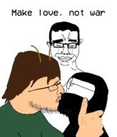 3soyjaks brimmiest_comments_section☣️☣️☣️_do_not_enter☣️☣️☣️ crying glasses guyinanavenger_collection kissing meta:tagme soyjak stubble subvariant:chudjak_front subvariant:flarteyejak variant:chudjak variant:fisheyejak variant:flartson warrior-z_(user) // 1024x1200 // 211.5KB