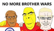 a10_eyes aryan brown_skin hand_on_shoulder no_more_brother_wars no_stubble swastika t10_eyes t50_eyes text variant:chudjak variant:cobson variant:feraljak white_skin yellow_skin // 1334x766 // 195.3KB