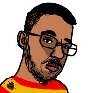 arab black_eye brown_skin flag flag:spain glasses hair poop spain spanish spanish_flag variant:chudjak // 400x400 // 10.3KB