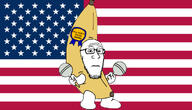 banana dance fell_for_it_again_award flag flag:united_states glasses united_states variant:markiplier_soyjak // 1024x587 // 254.7KB
