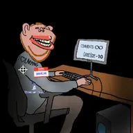 celtic_cross chair computer deus_ex hello_my_name_is_(sticker) infinity john8_44_(namefag) keyboard meta:namefags orange_hair red_eyes reppey smug soybooru subvariant:impish_amerimutt variant:impish_soyak_ears // 1024x1024 // 297.5KB