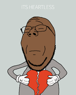 808s_&_heartbreak accessory album_cover bald beard broken_heart brown_skin closed_mouth clothes glasses heart holding_object kanye_west music stubble text traced variant:gapejak // 1000x1250 // 32.4KB