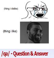 4chan anti_soyjak bloodshot_eyes crying gigachad glasses nas:gigachad open_mouth qa_(4chan) soyjak stubble text variant:cryboy_soyjak // 1096x1174 // 313.2KB
