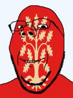agder county flag flag:agder glasses hair looking_at_you norway plant smile soyjak stubble subvariant:wholesome_soyjak teeth transparent_background tree variant:gapejak // 600x800 // 76.4KB