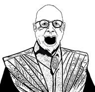 clothes ear glasses great_reset klaus_schwab no_teeth old open_mouth robe soyjak variant:schwabjak // 692x675 // 74.3KB