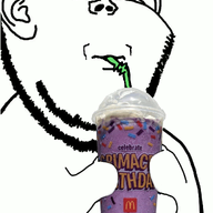 animated drinking ext=gif glasses grimace_shake holding_object looking_at_you milkshake soyjak straw stubble variant:impish_soyak_ears // 1058x1362 // 5.6MB