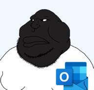 beard black_skin closed_mouth email latinx microsoft microsoft_outlook nigger outlook soyjak stubble transparent_background vantablack vantablack_skin variant:meximutt // 888x849 // 84.1KB