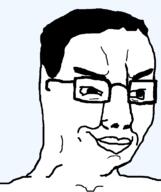 chud glasses hair smile smug template transparent_background variant:chudjak // 645x770 // 15.5KB