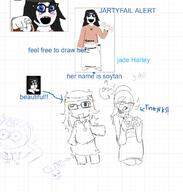 clothes female glasses hair oekaki variant:soytan whiteboard // 654x685 // 151.6KB