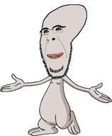 alien american_dad closed_mouth full_body glasses gray_skin lips oh_my_god_she_is_so_attractive roger_smith smile soyjak stubble subvariant:hornyson variant:cobson white_background // 544x660 // 79.8KB