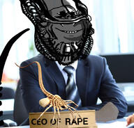 alien alien_(movie) ceo closed_mouth ear h_r_giger horror monster rape smile soyjak stubble variant:impish_soyak_ears // 828x792 // 162.0KB