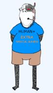 android clothes cyborg earpiece glasses good_boy robot smile soyjak stubble text tshirt variant:gapejak // 580x1020 // 106.3KB