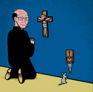 christianity cross happy_merchant jesus jewish_nose praying priest rat variant:feraljak variant:soyak // 1858x1834 // 1.7MB