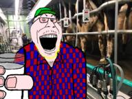 100%_milk blond blond_beard farmer holding_object irl_background open_mouth plaid variant:pearjak // 1024x768 // 919.3KB