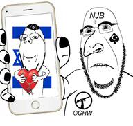 2soyjaks arab arm bac bar big_arab_cock big_arab_rocks biting_lip clothes distorted facial_mark fist flag forehead_mark frown glasses hand hat heart holding_heart holding_object holding_phone israel judaism kikecoal kippah large_nose necklace nice_jewish_boy nice_jewish_buttslut nipple njb oghw our_gems_have_won painted_nails phone screen smile soyjak spade star star_of_david stubble subvariant:hornyson subvariant:wholesome_soyjak tattoo text tiny_jewish_pecker tjp tkd total_kike_destruction variant:cobson variant:gapejak // 1080x1021 // 488.1KB