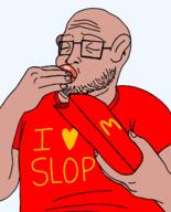 amerimutt ear eating fast_food goyslop lips macdonald mutt mutt_lips slop variant:khanzumerjak // 1242x1542 // 61.8KB