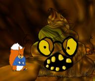 2soyjaks boss conker conkers_bad_fur_day featured great_mighty_poo nintendo_64 rareware subvariant:feralsquirrel variant:feraljak variant:poopjak // 1185x1020 // 913.8KB