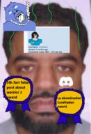 Astrofene_(namefag) Warrior-Z(user) africa discord discord_logo_facial_mark distorted facial_mark fnf_pedo mutt nigger slopjak subvariant:muscular_chud variant:bernd variant:chudjak // 531x778 // 549.0KB