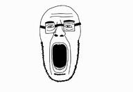 glasses open_mouth soyjak stubble variant:unknown // 1156x802 // 69.0KB