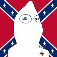 blue_eyes christianity confederate cross flag hood kkk looking_at_you no_mouth soylite subvariant:gapejak_female variant:gapejak white_supremacist // 870x870 // 107.4KB