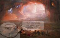 argument closed_mouth destruction ear fire glasses john_martin painting smile smug speech_bubble stubble text the_destruction_of_pompeii_&_herculaneum variant:smugjak // 3136x2023 // 7.5MB
