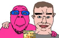 amerimutt apple applejack blue_eyes brandon_hole chud_troon_alliance doll_(user) ear friendship glasses hand my_little_pony pink_skin stubble variant:bernd variant:chudjak white_skin // 833x541 // 62.3KB