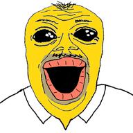 clothes deformed homer_simpson lips mustache oh_my_god_she_is_so_attractive soyjak subvariant:jerome the_simpsons variant:alicia variant:its_out_get_in_here yellow_skin // 719x719 // 177.2KB