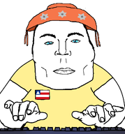 arm bahia bahiano blue_eyes brazilian_chud_(user) chudson88_(namefag) closed_mouth clothes eyebrows fat flag:bahia forehead_lines hand hat keyboard looking_at_you meta:namefags meta:op_took_a_selfie_of_xerself nails no_glasses no_stubble nose obese sloptranwnbag_(namefag) star_of_david subvariant:terrence t-shirt transparent_background typing variant:alicia white_skin // 1906x2048 // 88.0KB