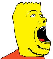 animal bart_simpson funny open_mouth orange_shirt the_simpsons yellow_skin // 576x648 // 10.8KB