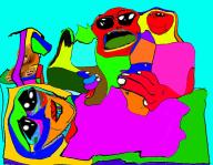 colorful distorted glass holding_object hospital oh_my_god_she_is_so_attractive open_mouth soyjak subvariant:wholesome_soyjak sun teddy_bear variant:chugsjak variant:cobson variant:gapejak // 1678x1304 // 459.2KB
