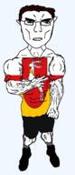 animal arm buff closed_mouth clothes country deer ear flag flag:lublin full_body glasses hair hand lublin poland shoe soyjak subvariant:chudjak_front subvariant:unbotheredchud transparent transparent_background variant:chudjak vein voivodeship // 549x1268 // 60.9KB