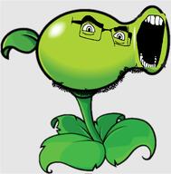 glasses no_nose objectsoy open_mouth peashooter plants_vs_zombies soyjak stubble variant:cobson video_game // 1292x1312 // 446.7KB