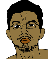 angry big_lips brown_skin chud closed_mouth ear glasses hair indian indo-aryan lips meta:archive_about_this_soyjak nazism nuvariant red_lips sai_varshith_kandula soyjak stubble subvariant:chudjeet template thick_eyebrows transparent_background variant:chudjak // 457x561 // 12.6KB