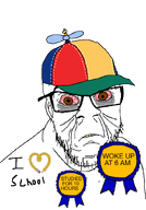 award bloodshot_eyes brown_eyes cap clothes eyebags glasses hat heart i_heart i_love nas:award propeller_hat school stubble text tired variant:feraljak // 578x831 // 120.5KB