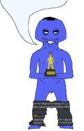 angry award blue_skin discord glasses hand holding_object speech_bubble speech_bubble_empty subvariant:obsessedchud tiniest_pecker_award tiny_penis variant:chudjak // 1319x2065 // 319.6KB