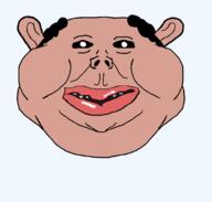 amerimutt balding black_sclera brown_skin ear fat hair lips mutt open_mouth subvariant:impish_amerimutt teeth transparent_background variant:impish_soyak_ears variant:meximutt // 1668x1590 // 109.4KB