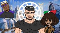 2soyjaks ack agartha armband ascence_(user) black_skin bloodshot_eyes breasts brown_eyes brown_hair brown_skin buff cap closed_mouth clothes crying dap_chhuon(user) ear fascism female flag:italy flag:national_fascist_party freckles glasses green_eyes hair hat hyperborea italy looking_at_you meta:namefags muscles mustache mymy nazism necktie nose ongezellig quebec rope serious_hat sonnenrad subvariant:chuzjak subvariant:muscular_chud tcoaal teeth text the_coffin_of_andy_and_leyley tinted_glasses tongue track_suit uniform variant:chudjak variant:kuzjak vein white_skin zellig // 1280x720 // 204.1KB