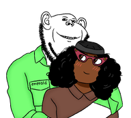 blushing brown_skin clothes ear emerald's_goonfuel emerald_(namefag) glasses green_shirt hair hat looking_at_you meta:namefags smile stubble subvariant:soyniqua variant:impish_soyak_ears variant:soytan white_skin // 1600x1440 // 175.4KB
