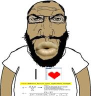 glasses lips math soyjak statistics stubble subvariant:science_lover tdistributions text variant:markiplier_soyjak // 1080x1140 // 295.9KB