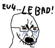 angry bloodshot_eyes crying glasses open_mouth paradox_interactive redraw soyjak stubble text variant:cryboy_soyjak // 509x444 // 31.7KB