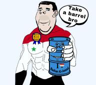 arab award barrel bashar_alassad buff flag:syria meta:leaky oil shia shia_islam speech_bubble subvariant:wholesome_soyjak sunni syria variant:gapejak // 1375x1220 // 397.7KB