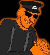 clothes dog fdl glasses glowing hat janny jewish_nose kike nose orange_skin series:administ_soyjaks stubble subvariant:feral_merchant sunglasses template variant:feraljak // 1554x1700 // 407.2KB