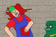 ack adventures_of_sonic_the_hedgehog bambi_(moldygh) blood bloodshot_eyes cartoon clothes crying dave_and_bambi death friday_night_funkin' frog gore grounder_(asoth) gunshot_wound hat looking_up murder mustache open_mouth overalls pepe pool_of_blood red_shirt robot sega sonic_(series) soyjak stubble tongue tongue_out tshirt variant:bernd white_skin wooden_floor yellow_teeth // 1627x1071 // 241.1KB